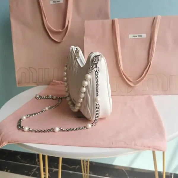 Miu Miu Matelassé Pearl White - Image 3