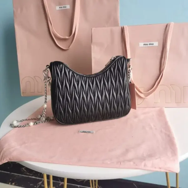 Miu Miu Matelassé Pearl Black - Image 6