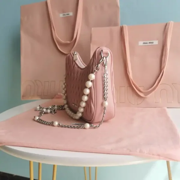 Miu Miu Matelassé Pearl Pink - Image 6