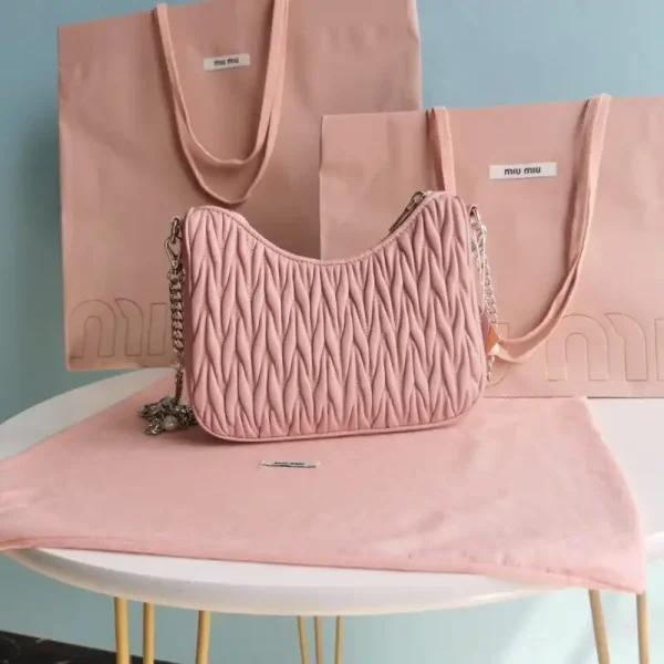 Miu Miu Matelassé Pearl Pink - Image 9