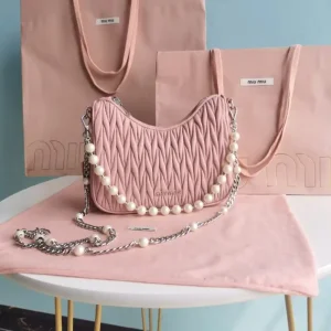 Miu Miu Matelassé Pearl Pink