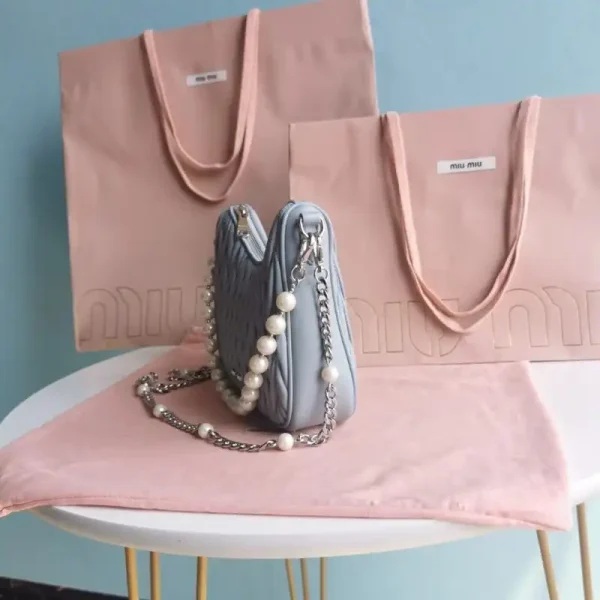 Miu Miu Matelassé Pearl Blue - Image 4