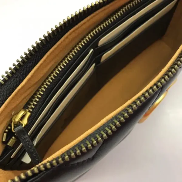Gucci Marmont Matelasse Wallet On Chain Black - Image 2