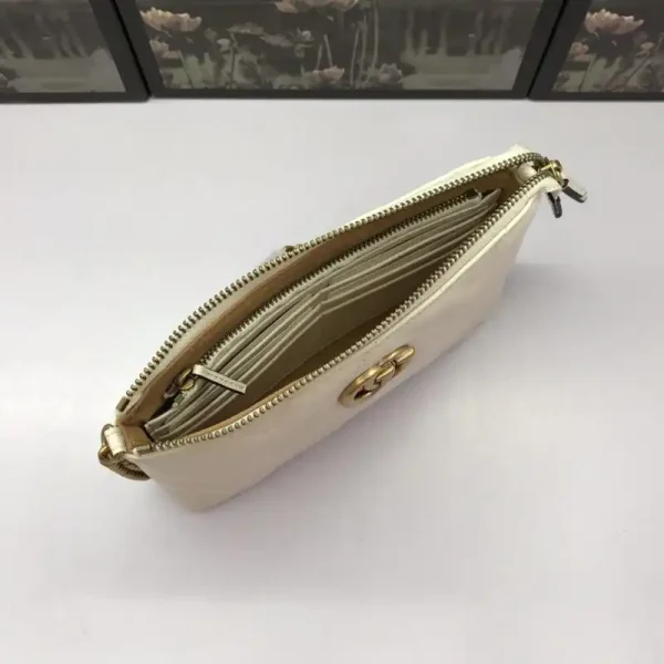 Gucci Marmont Matelasse Wallet On Chain White - Image 7