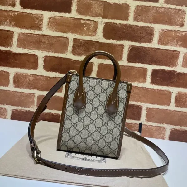 Gucci  Ophidia Mini Tote Bag  Beige - Image 8
