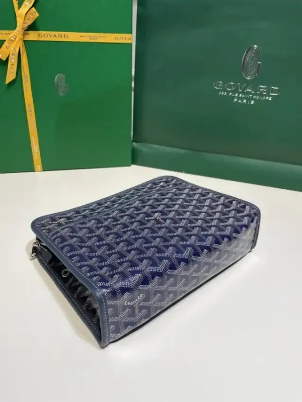 Goyard Jouvence Toiletry Bag Dark Blue - Image 8