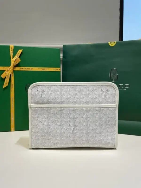 Goyard Jouvence Toiletry Bag White