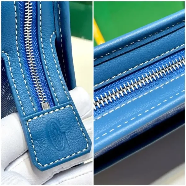Goyard Jouvence Toiletry Bag Blue - Image 4