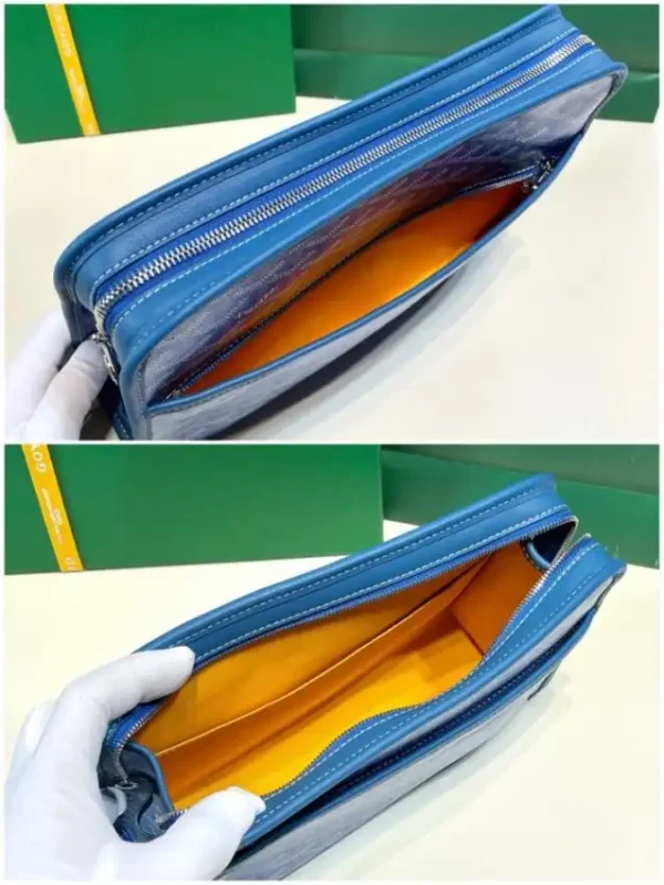 Goyard Jouvence Toiletry Bag Blue - Image 7