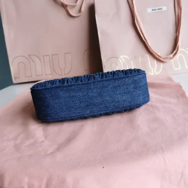 Miu Miu Matelassé Denim Blue - Image 5