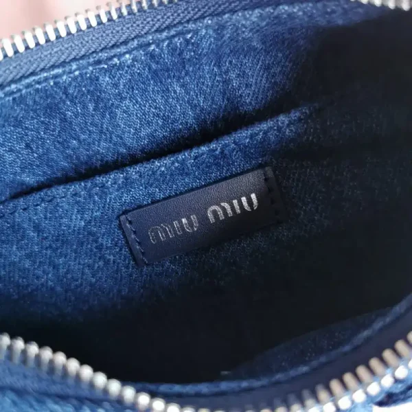 Miu Miu Matelassé Denim Blue - Image 9
