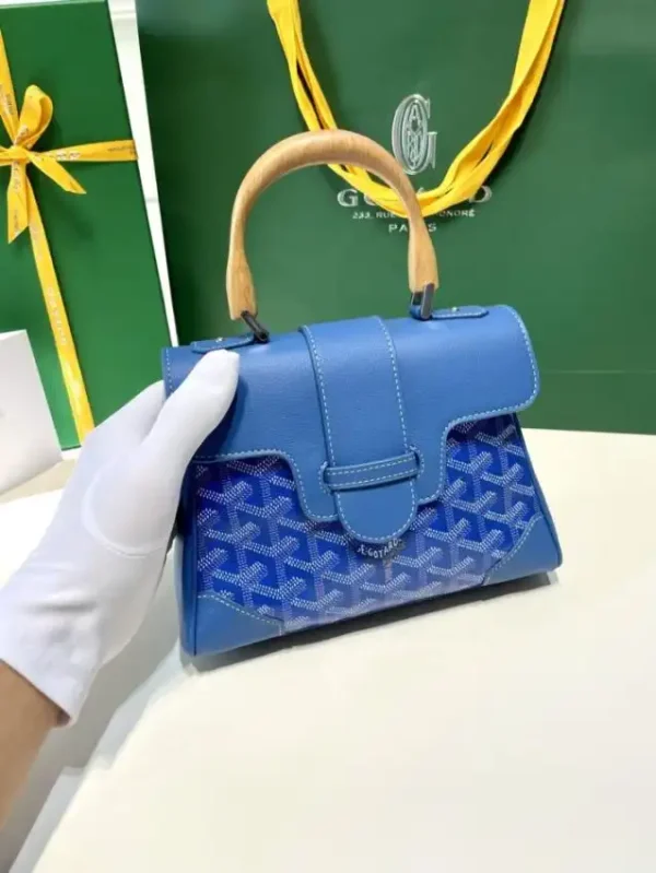 Goyard Saigon Souple Mini Blue - Image 4
