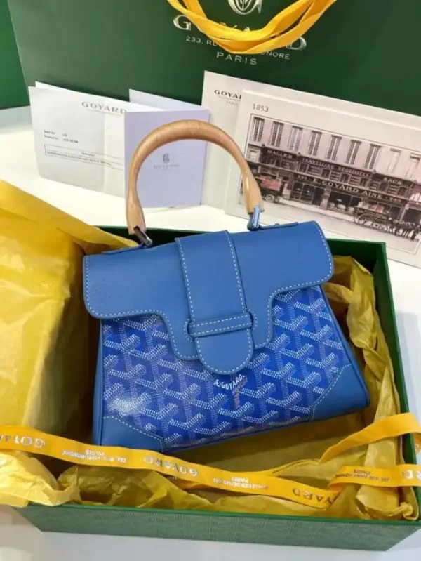 Goyard Saigon Souple Mini Blue - Image 6