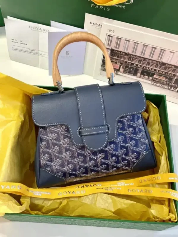 Goyard Saigon Souple Mini  Dark Blue - Image 4