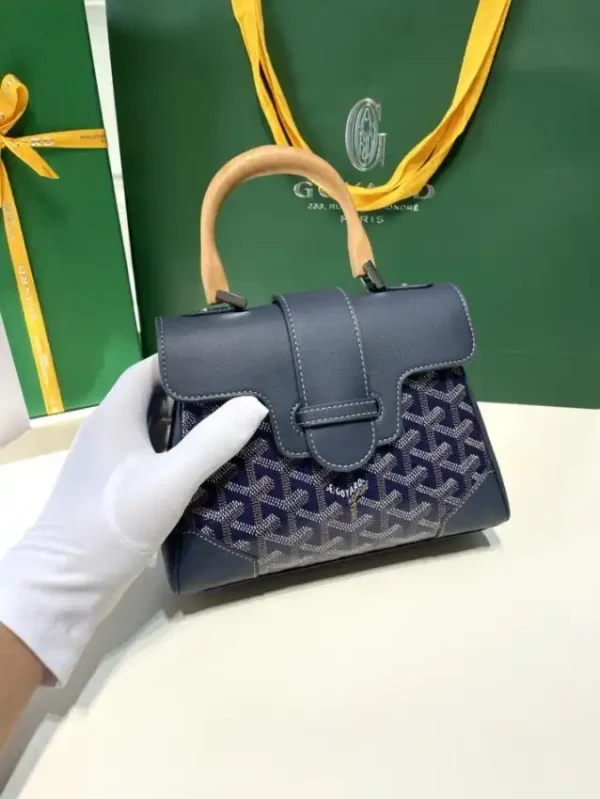 Goyard Saigon Souple Mini  Dark Blue - Image 5