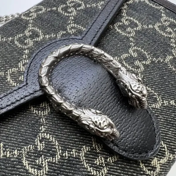 Gucci Dionysus  GG Chain Wallet  Denim Black - Image 5