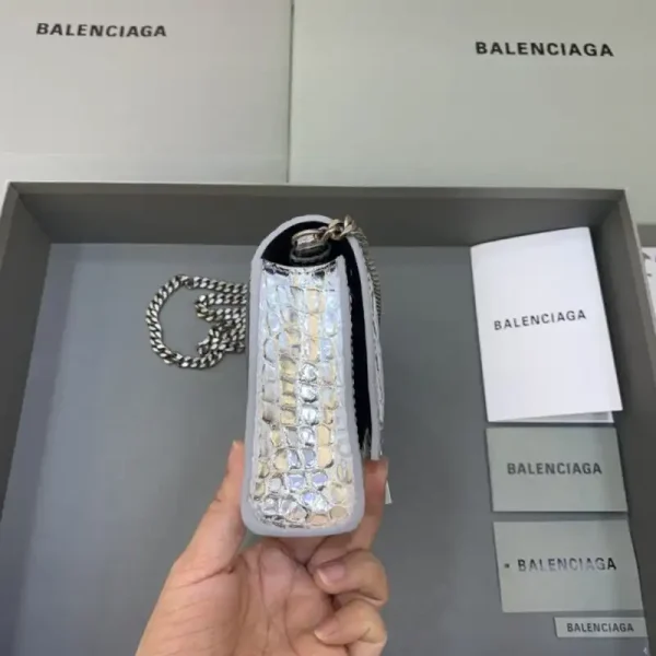 Balenciaga Hourglass On Chain Silver - Image 5