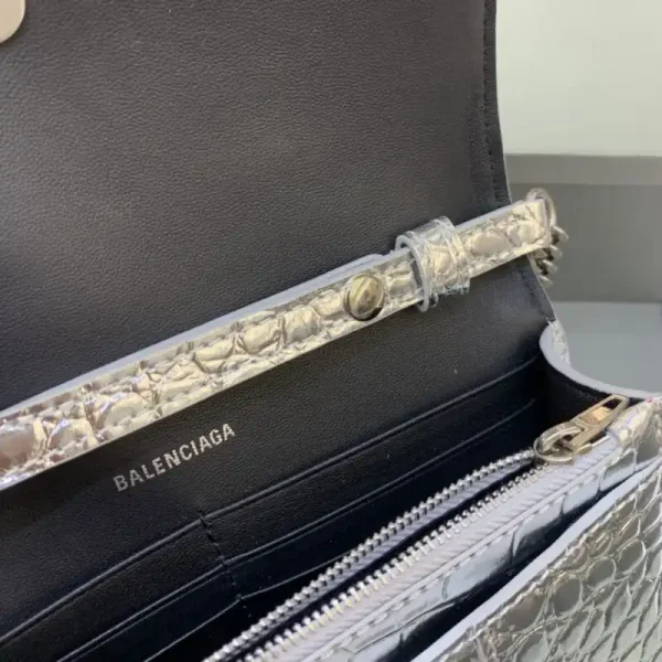 Balenciaga Hourglass On Chain Silver - Image 7