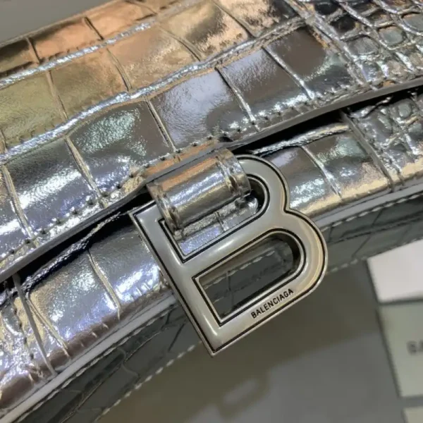 Balenciaga Hourglass On Chain Silver - Image 8