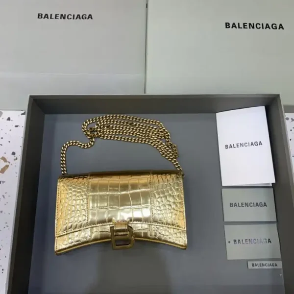 Balenciaga Hourglass On Chain Gold - Image 3