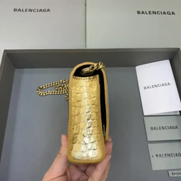 Balenciaga Hourglass On Chain Gold - Image 5