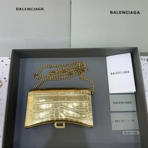 Balenciaga Hourglass On Chain Gold