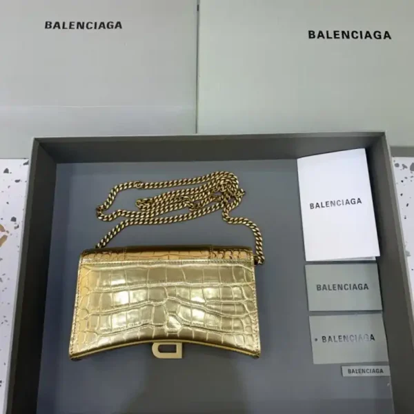 Balenciaga Hourglass On Chain Gold