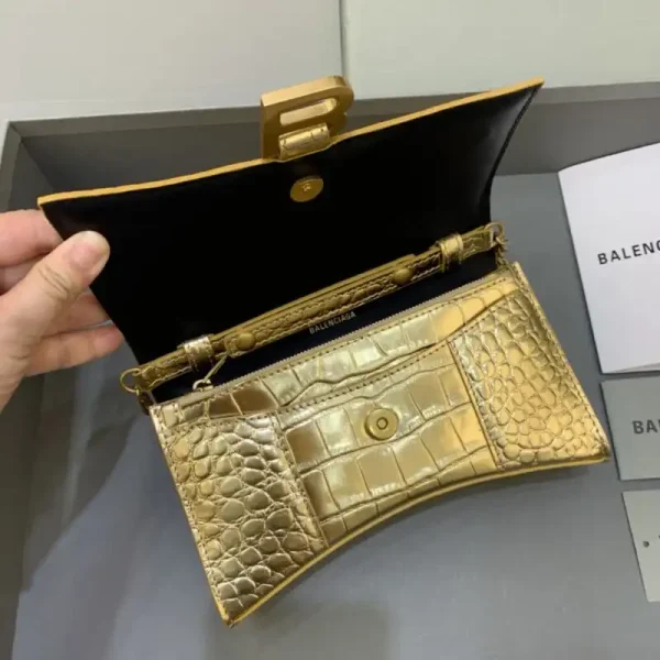 Balenciaga Hourglass On Chain Gold - Image 8