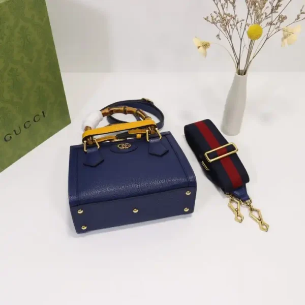 Gucci   Diana Small Tote Blue - Image 5