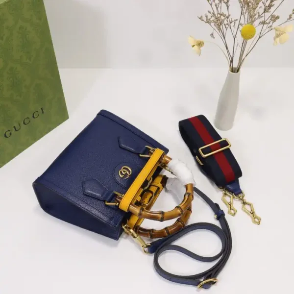 Gucci   Diana Small Tote Blue - Image 2