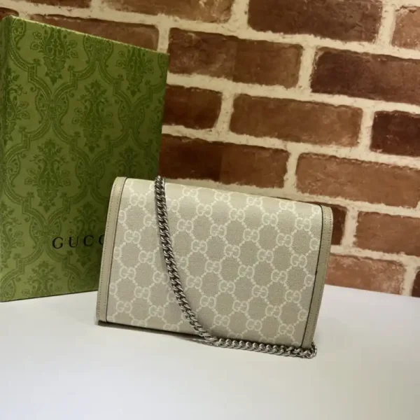 Gucci Dionysus  GG Chain Wallet  Denim Beige - Image 3