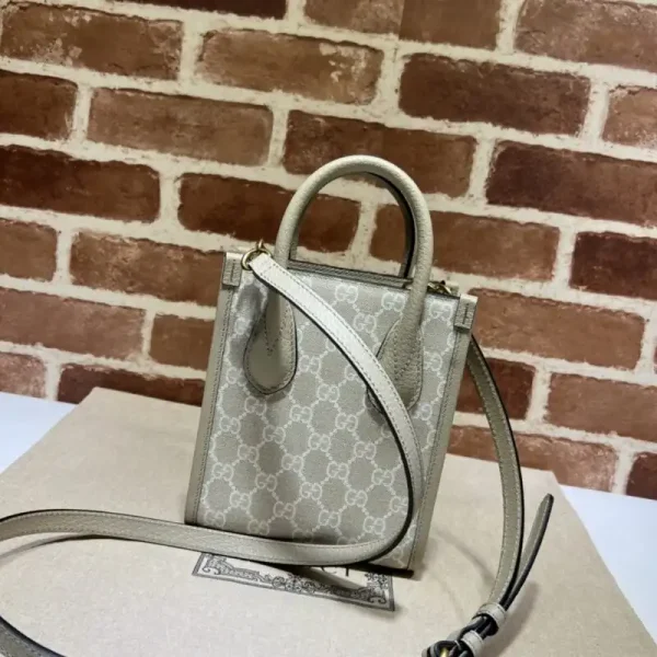 Gucci  Ophidia Mini Tote Bag  White - Image 4