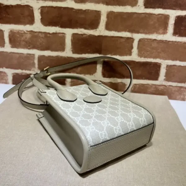 Gucci  Ophidia Mini Tote Bag  White - Image 9