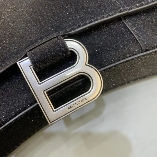 Balenciaga Hourglass On Chain Shine Black - Image 8
