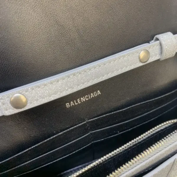 Balenciaga Hourglass On Chain Shine Silver - Image 6