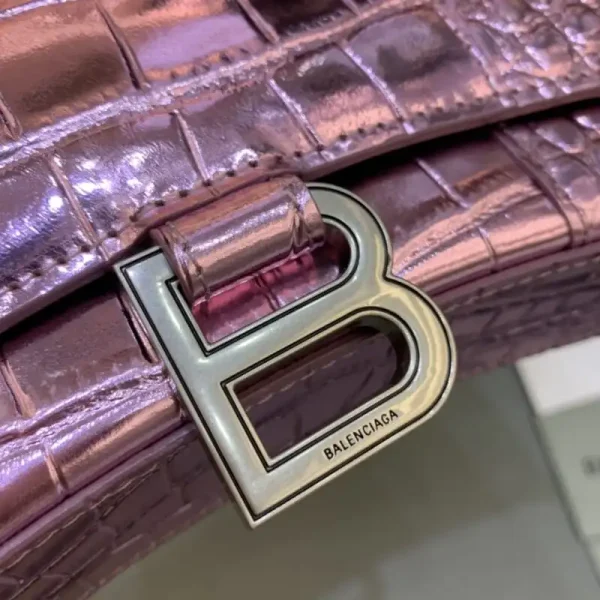 Balenciaga Hourglass On Chain Shine Purple - Image 6