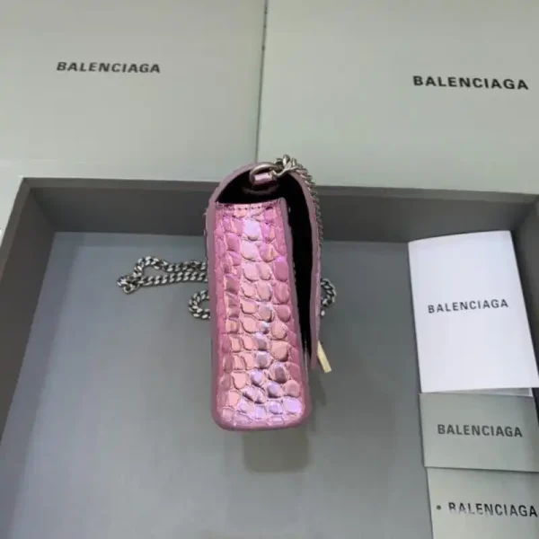Balenciaga Hourglass On Chain Shine Purple - Image 7