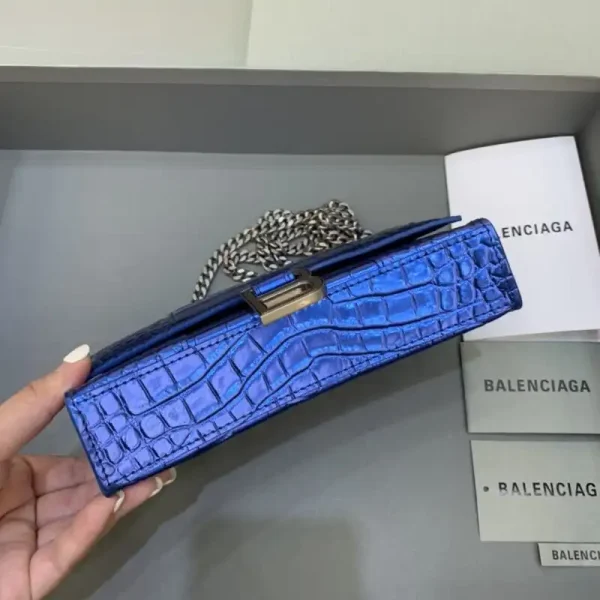Balenciaga Hourglass On Chain Blue - Image 2