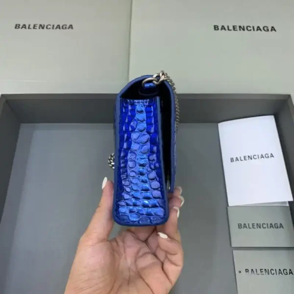 Balenciaga Hourglass On Chain Blue - Image 5