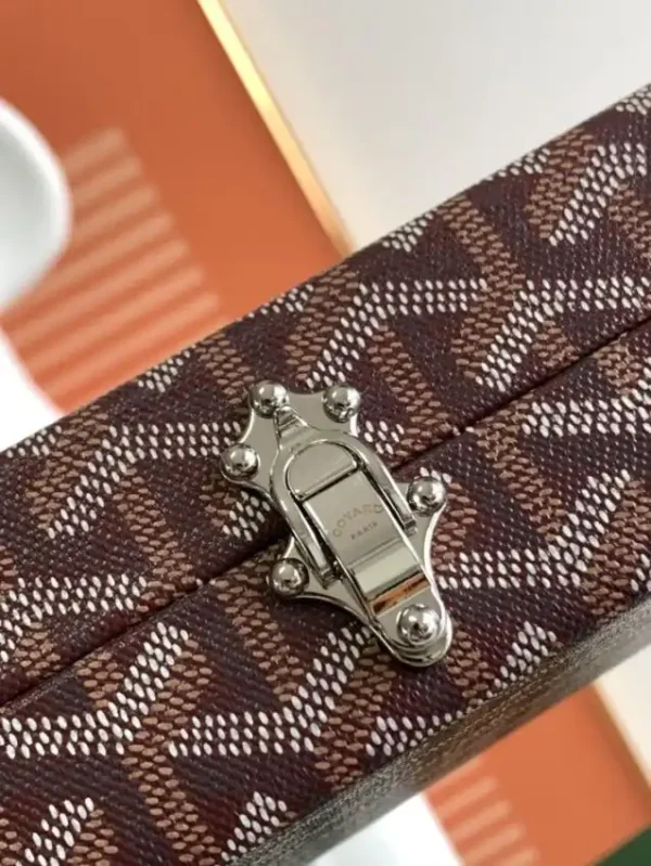 Goyard Minaudière Trunk Bag Bordeaux - Image 6