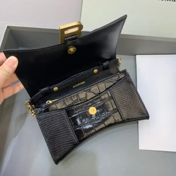 Balenciaga Hourglass On Chain Black - Image 2