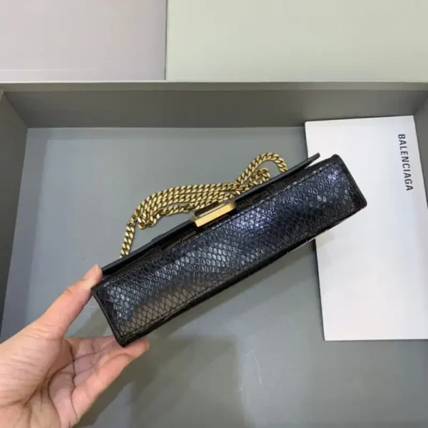 Balenciaga Hourglass On Chain Black - Image 4