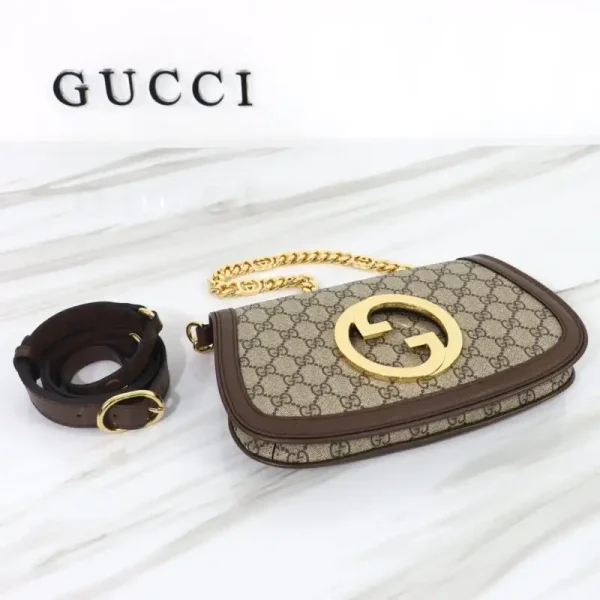 Gucci  Blondie Canvas Brown - Image 8