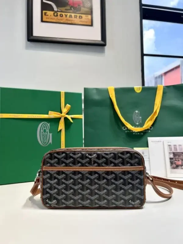Goyard Cap Vert Red Brown