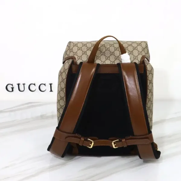 Gucci Interlocking Double G Backpack Beige - Image 2