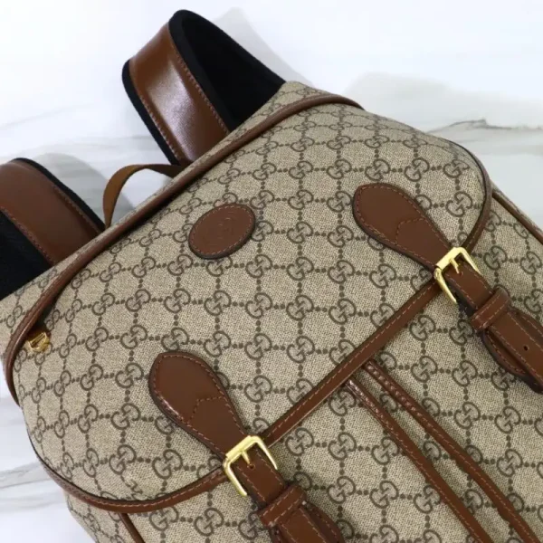 Gucci Interlocking Double G Backpack Beige - Image 3