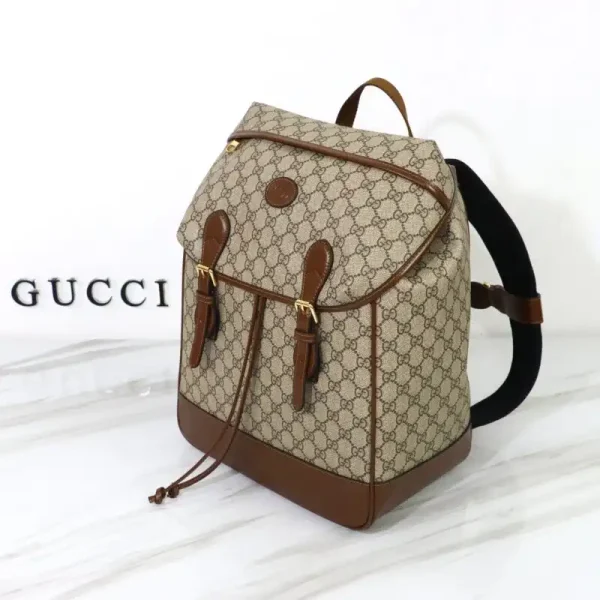 Gucci Interlocking Double G Backpack Beige - Image 6