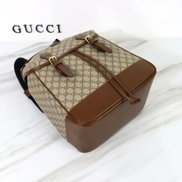 Gucci Interlocking Double G Backpack Beige - Image 9