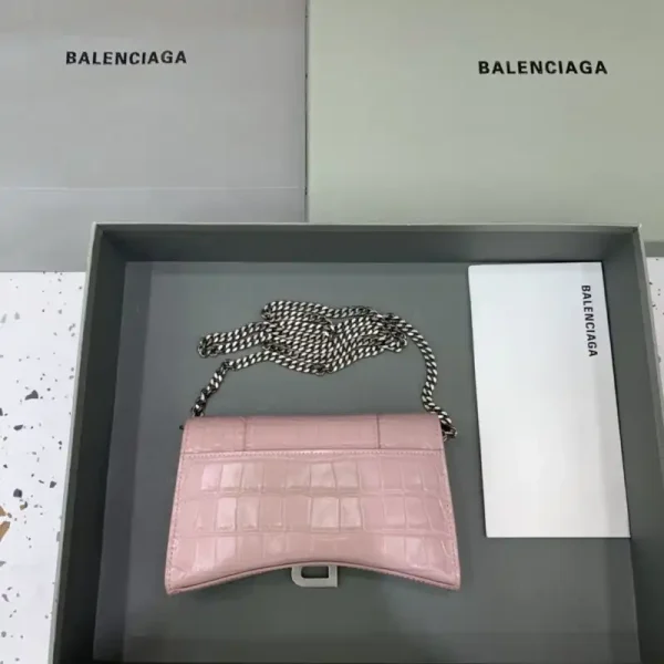Balenciaga Hourglass On Chain Pink - Image 5