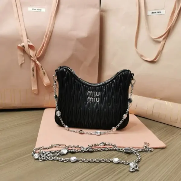 Miu Miu Matelassé Crystal Black